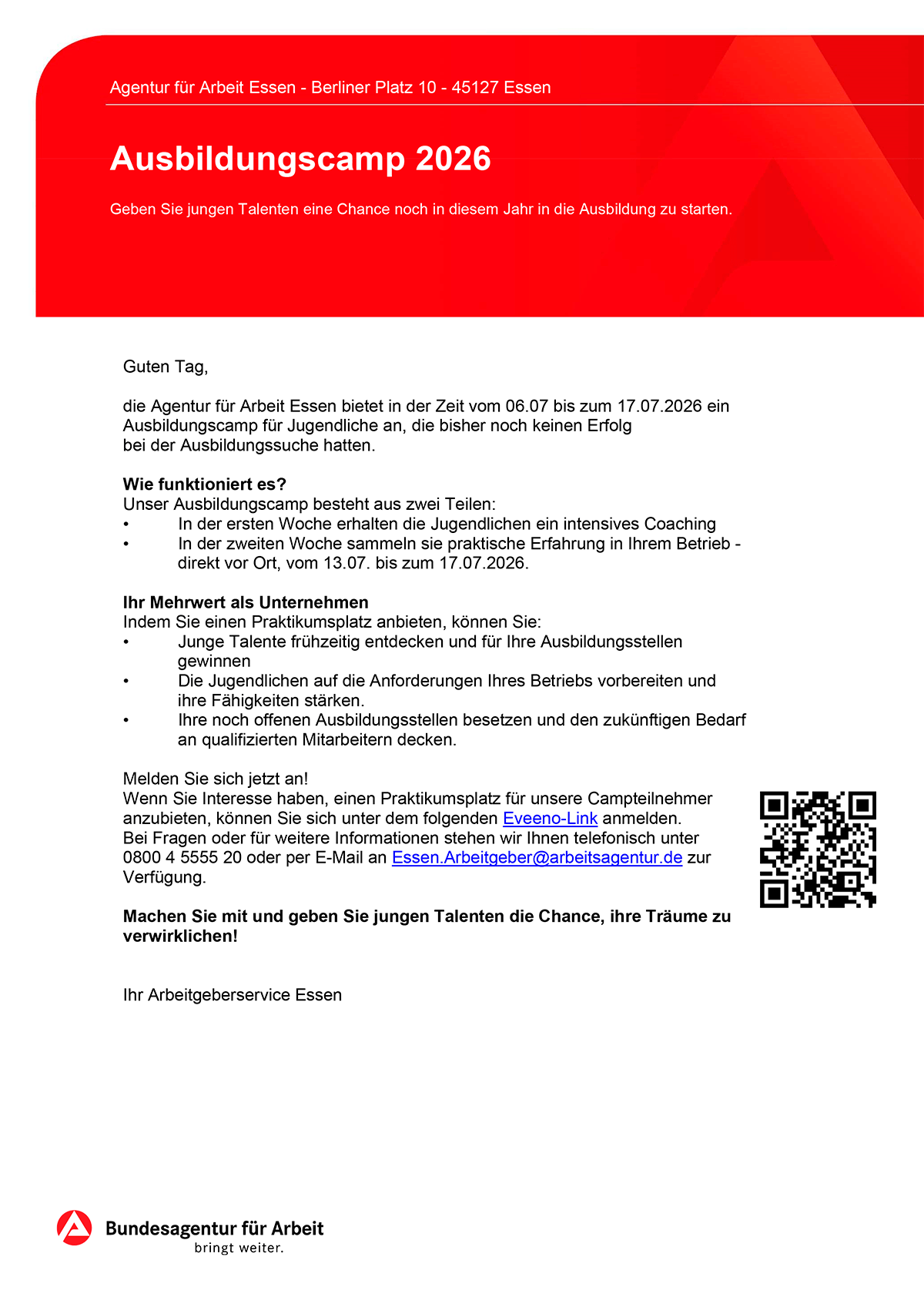 Ausbildungscamp